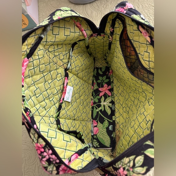 Vera Bradley Black & Pink Floral Laptop Bag - Picture 13 of 15